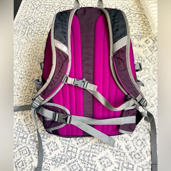 The North face Recon laptop bookbag Purple/Grey Padded Staps backpack - Picture 6 of 14